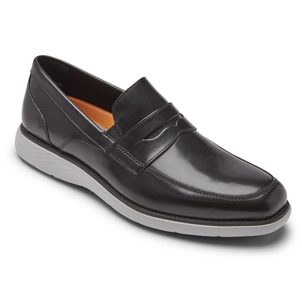 Rockport Singapore Mens Loafers - Garett Penny Black - SD2691478